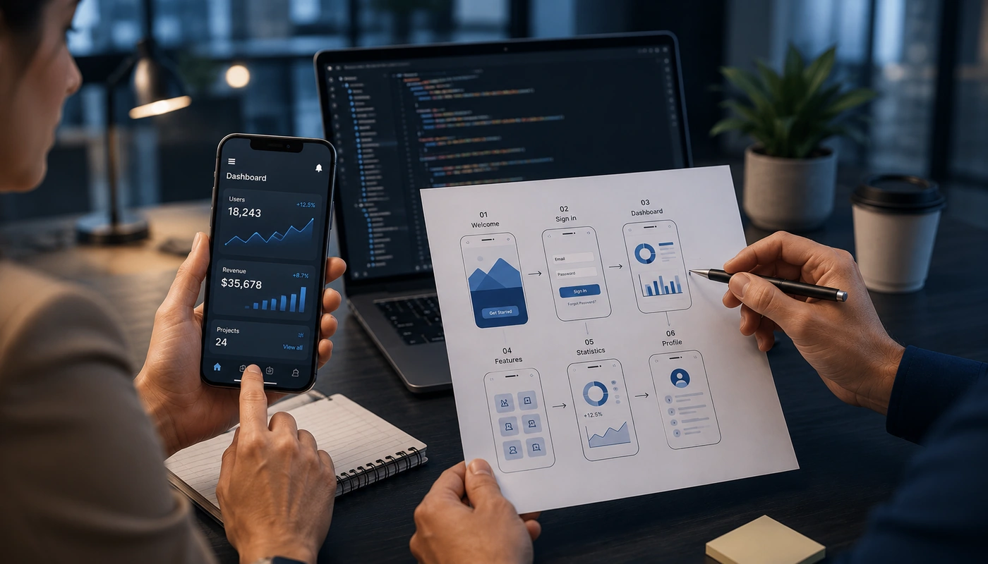 mobile app development services usa no logos