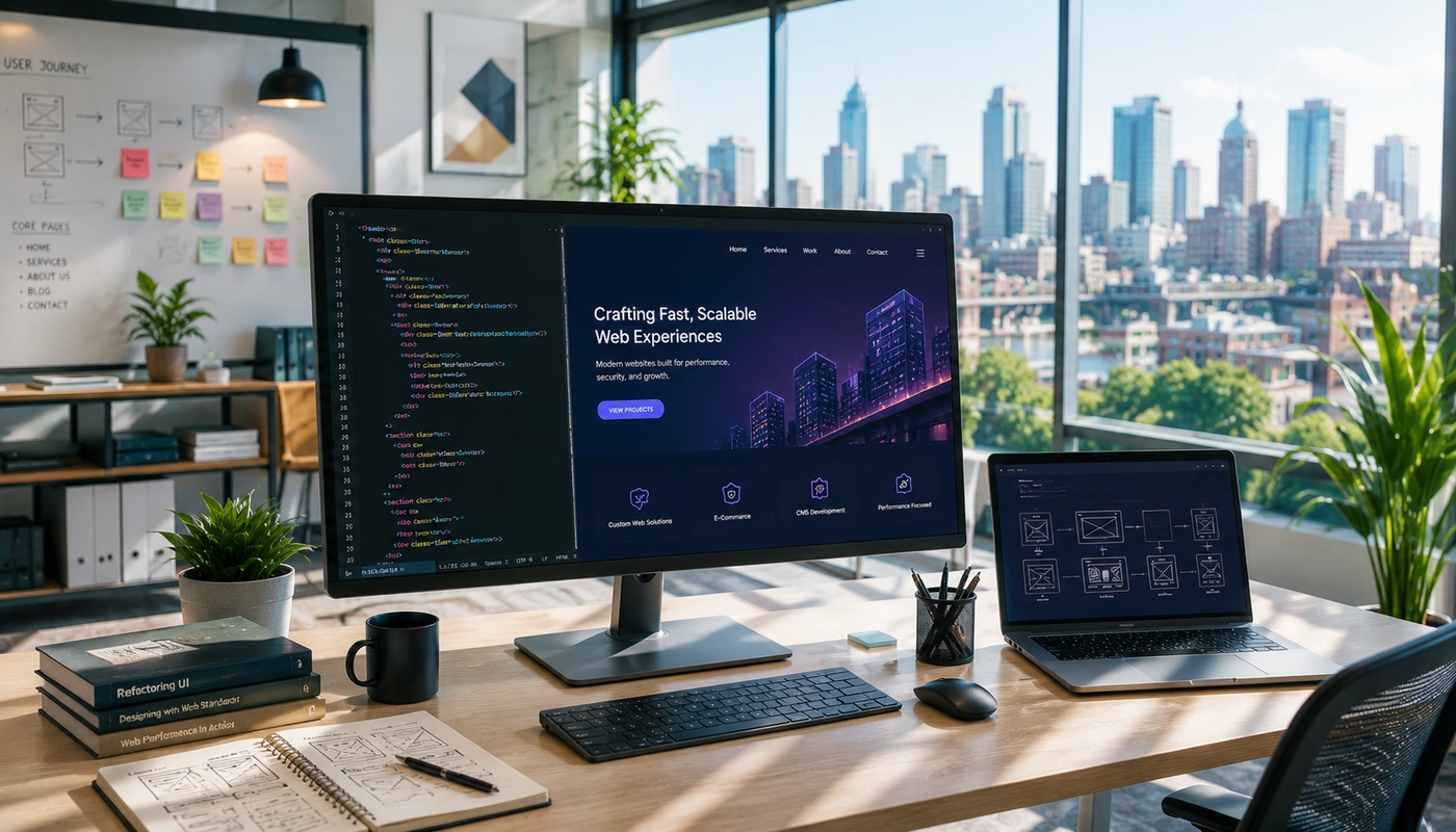 Custom website development in Newark for modern businesses