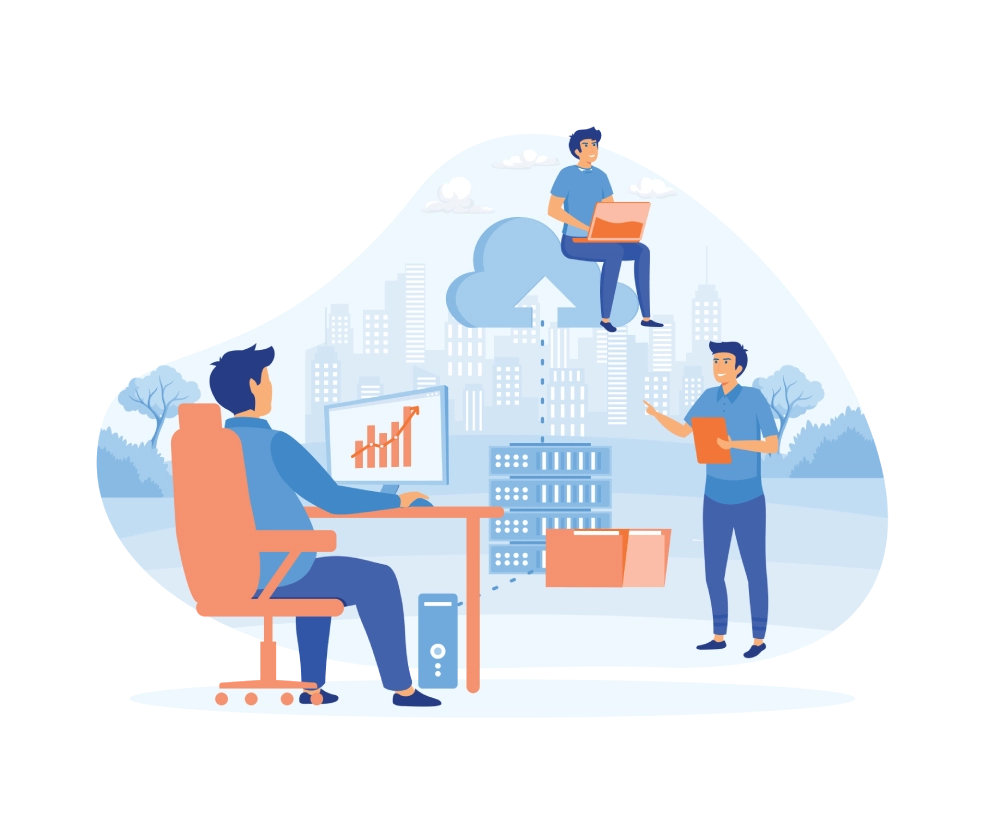 Managed Services Company Amsterdam Vector