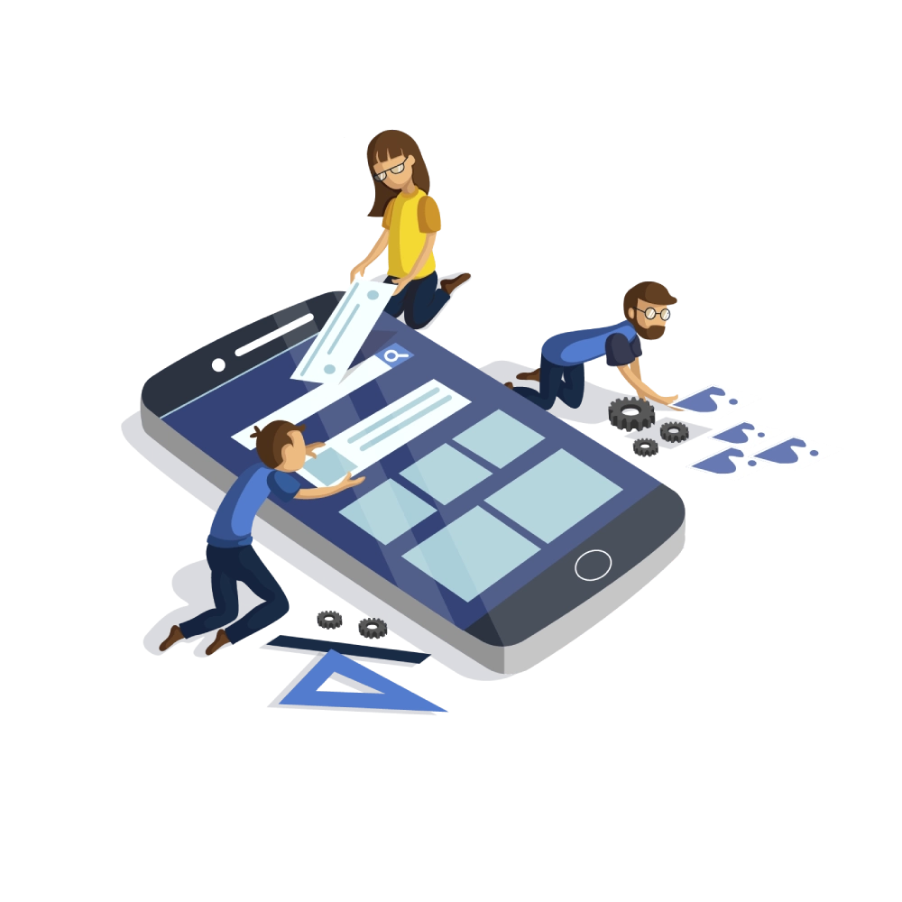 Mobile App Development Company in Amsterdam Vector