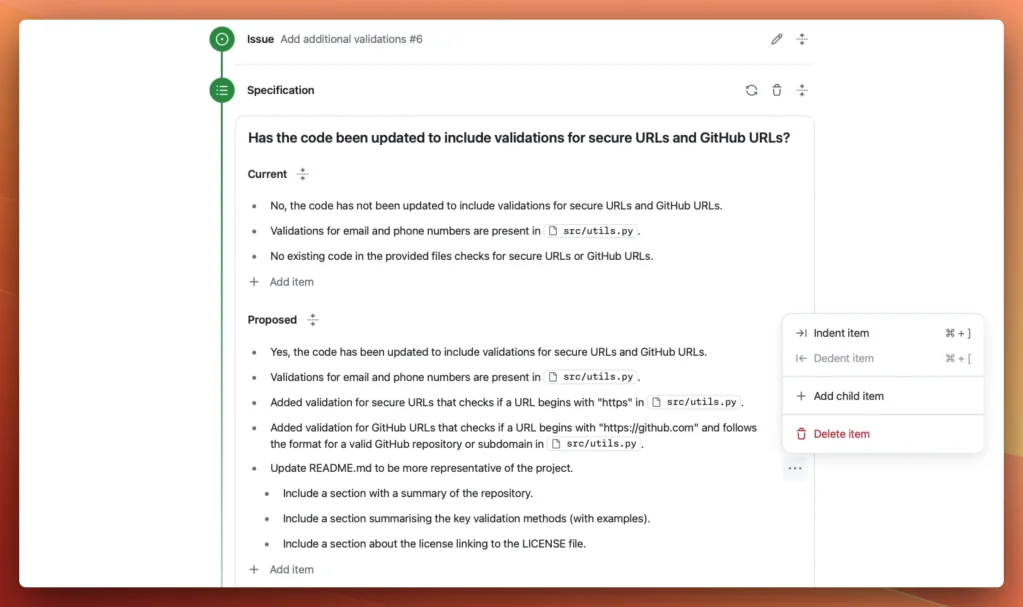 Image of GitHub Copilot Workspace Dashboard Arcitech.ai