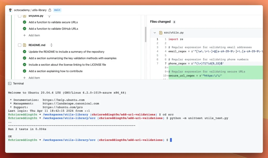 Image of GitHub Copilot Workspace Dashboard Arcitech.ai